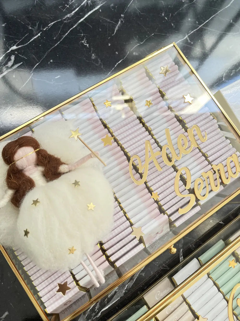 Cam Çikolata Kutusu - Peri Kızı Süslemeli