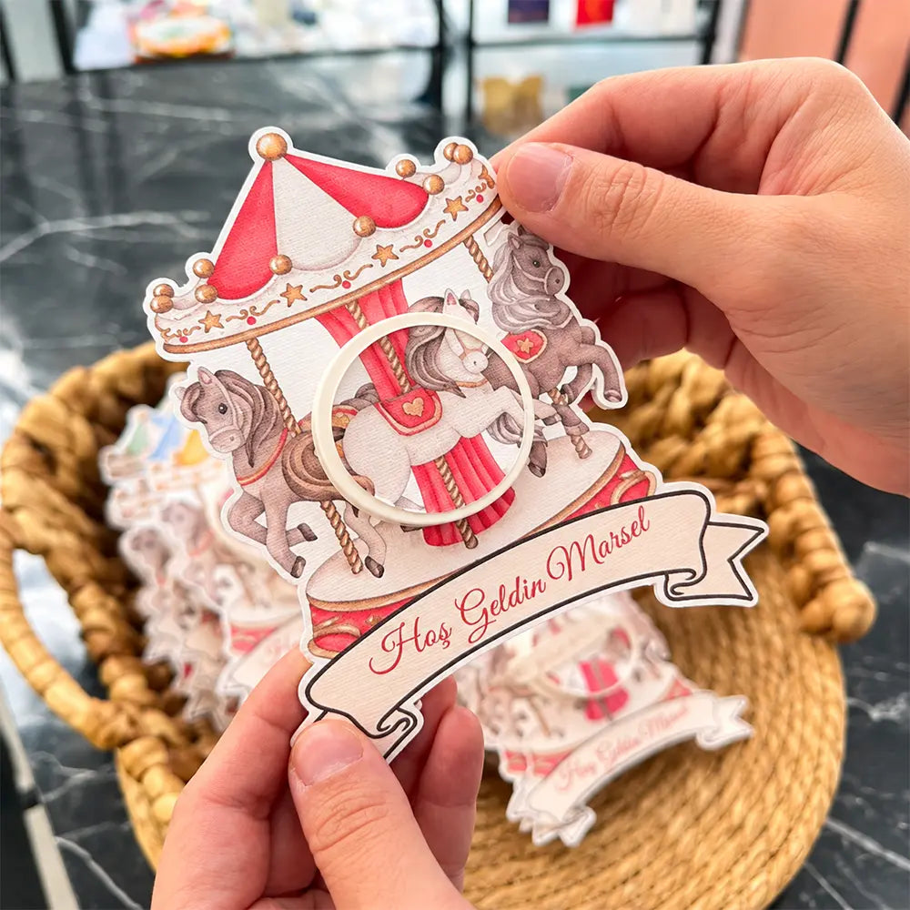 Atlı Karınca Kesimli Krem Kutusu