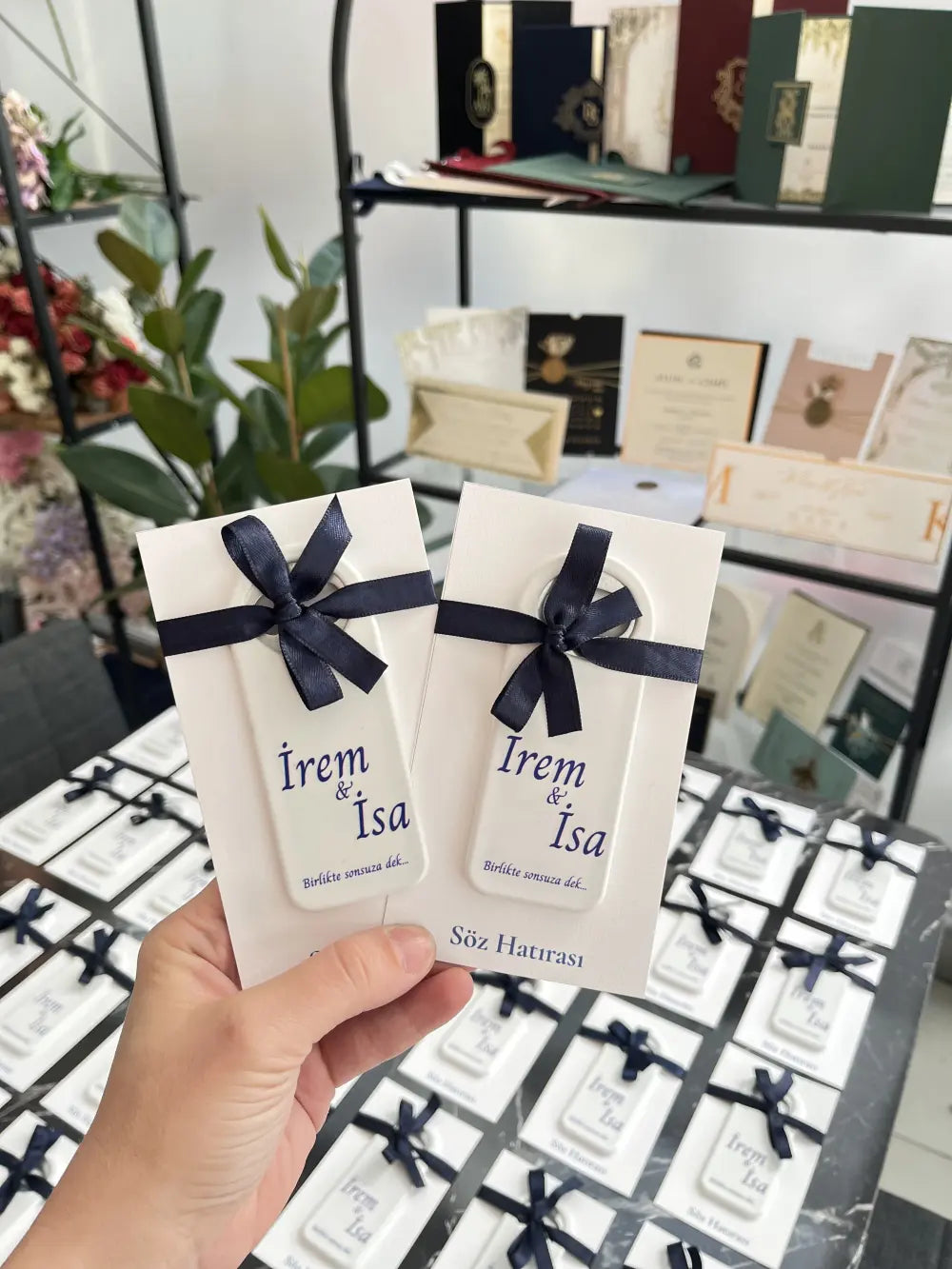 Açacak Magnet - Kişiye Özel Kart Tasarımlı ve Kurdeleli (25 li)